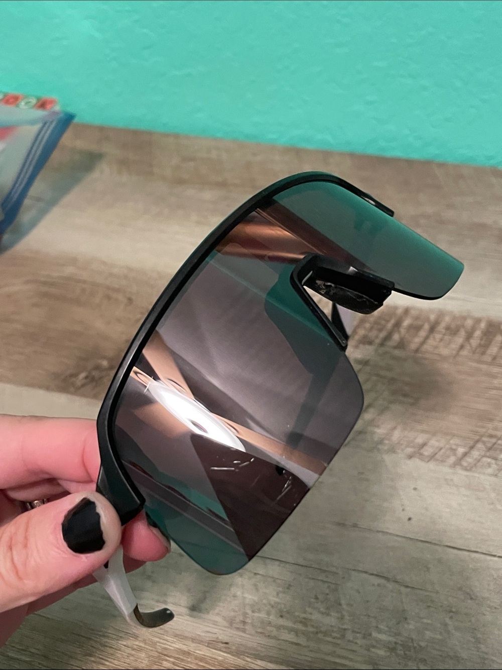 Oakley Sutro Lite with Prizm Shield-Style Sunglasses in Black and White - Picture 8 of 11